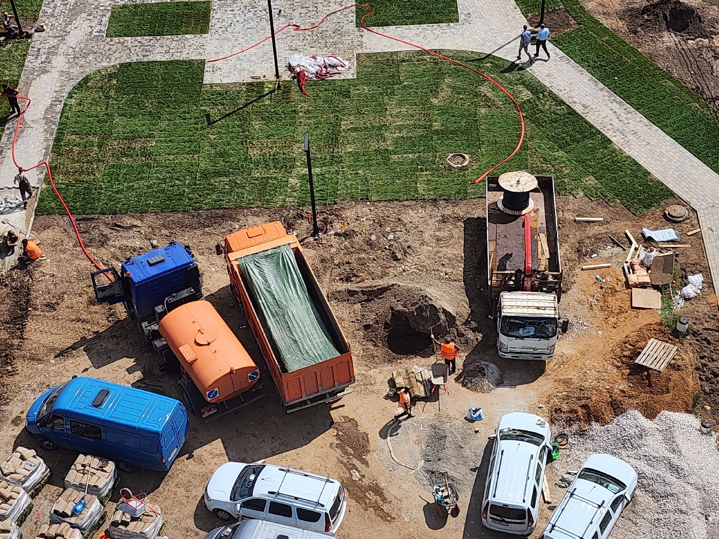 благоустойство, сквер 28 квартал, мытищи,