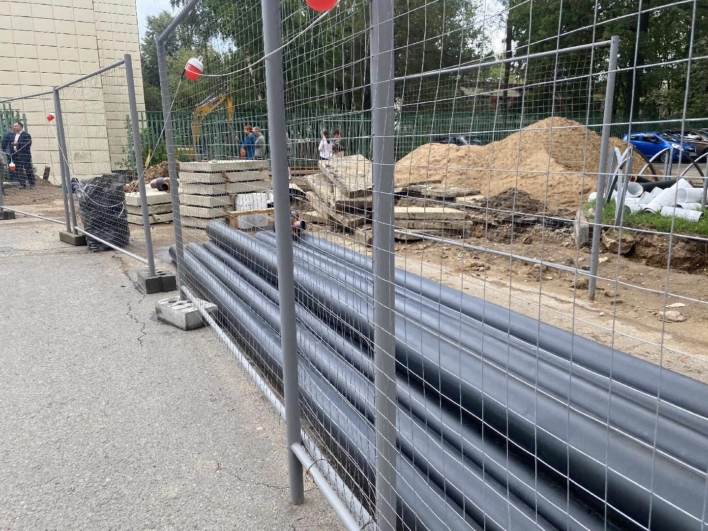 ремонт трубопровода, капремонт сетей отопления, капремонт сетей во власихе, отопление школа Попова, замена труб отопления,