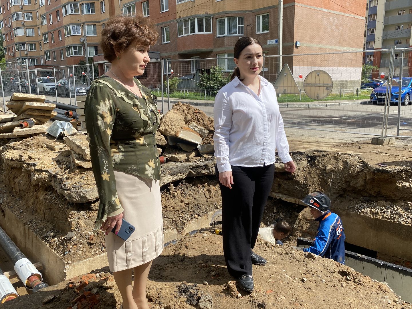 ремонт трубопровода, капремонт сетей отопления, капремонт сетей во власихе, отопление школа Попова, замена труб отопления,