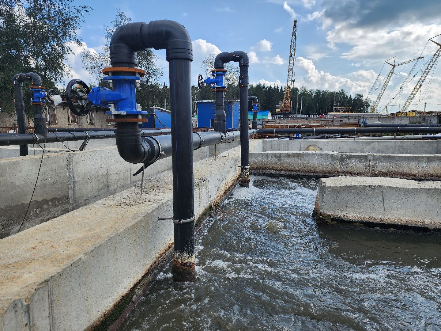 очистные сооружения, очистка водоема, мытищи, экология,
