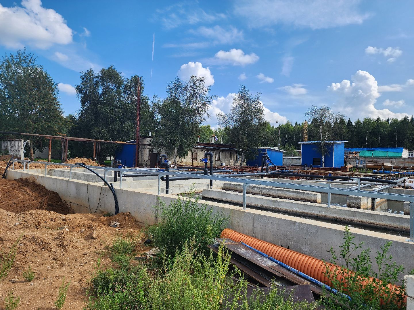 очистные сооружения, очистка водоема, мытищи, экология,