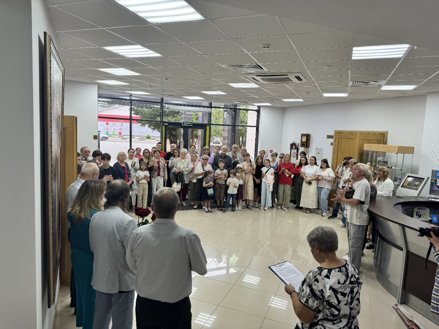 выставка, открытие выставки, заслуженный художник, культура,