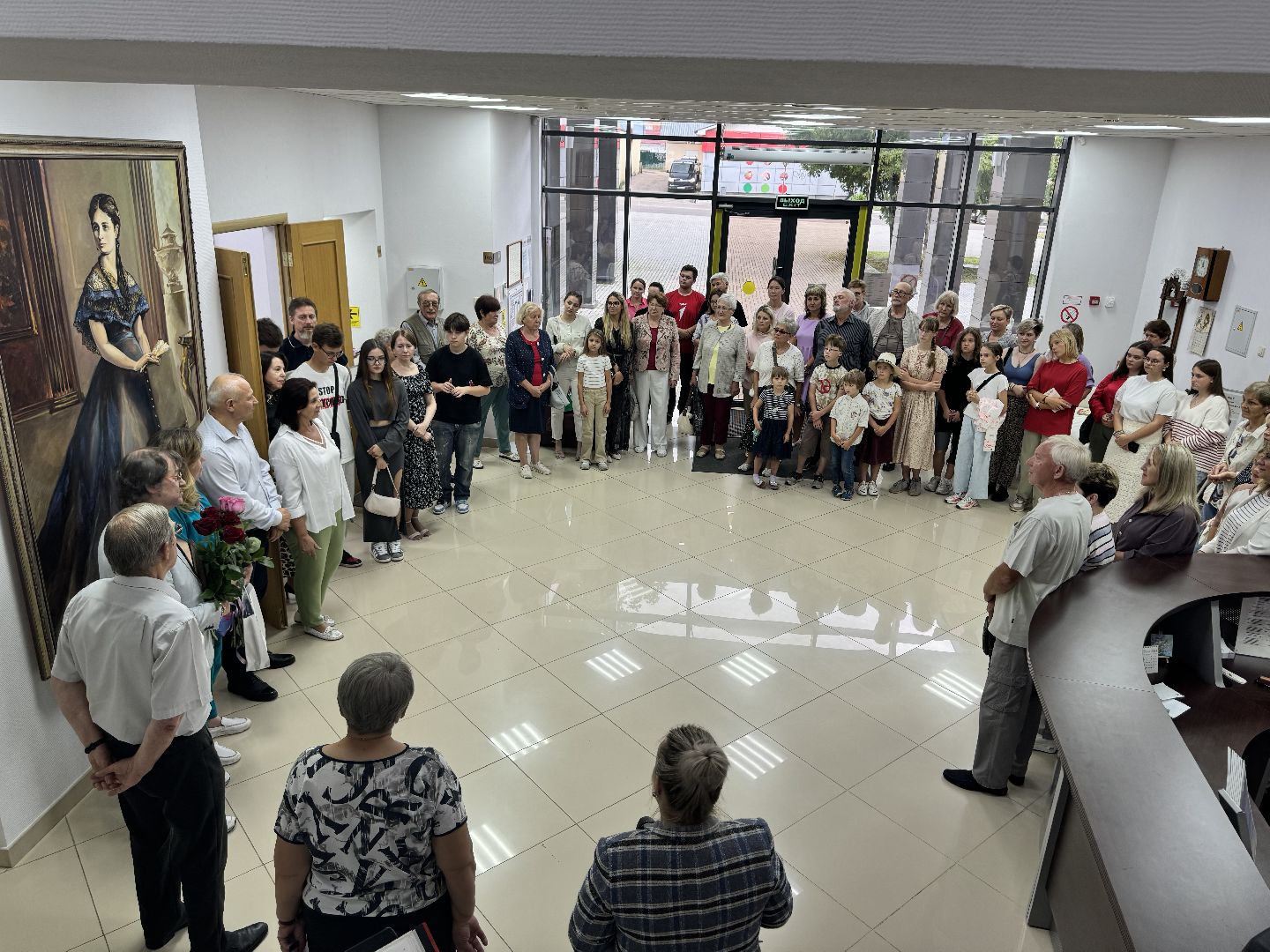 выставка, открытие выставки, заслуженный художник, культура,