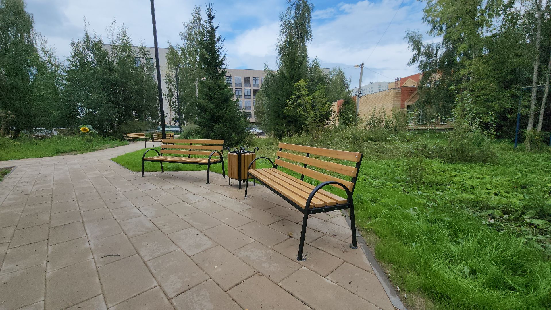 Урны для мусора, Сквер, Больница, Лобня, поликлиника,