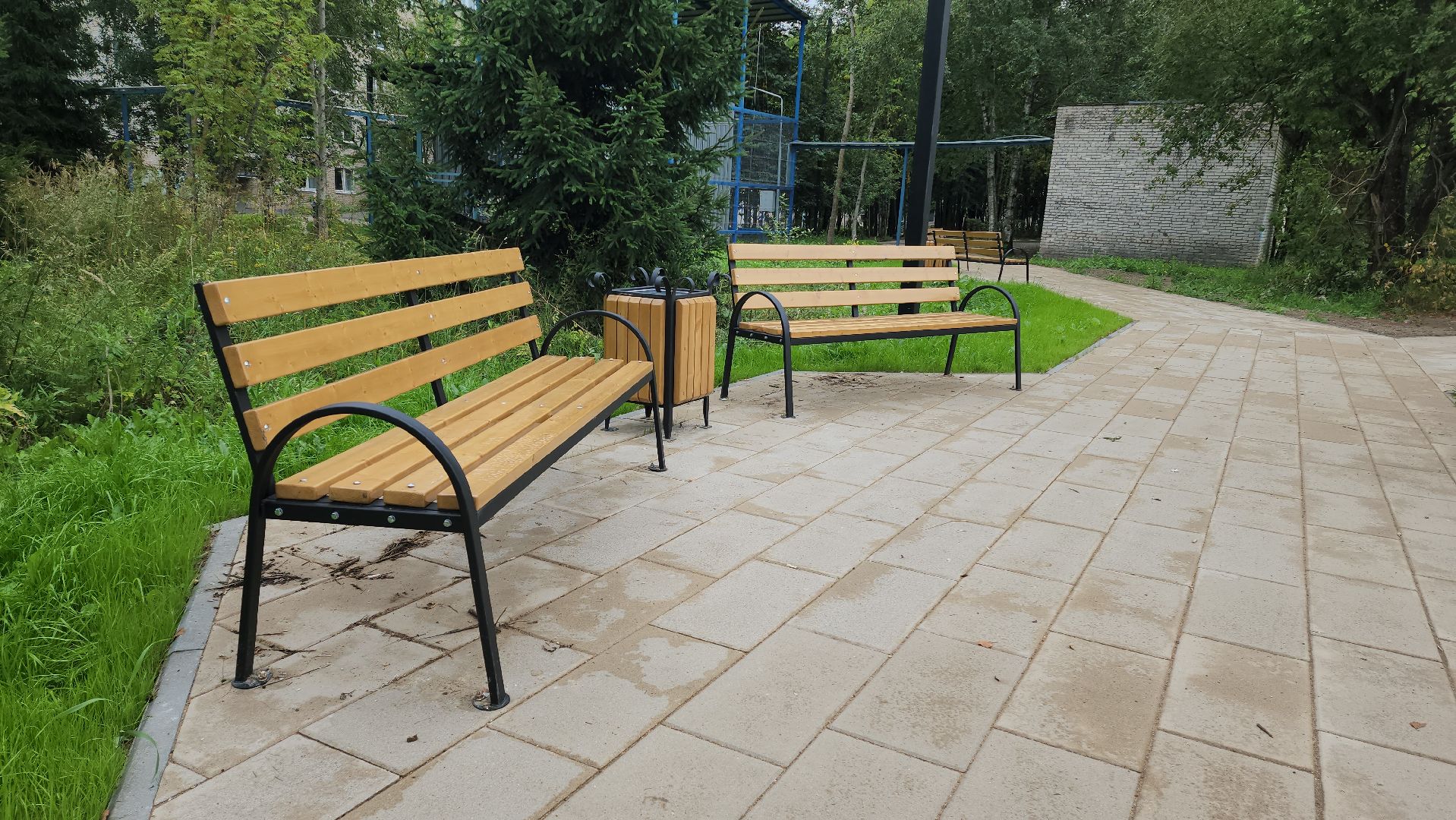 Урны для мусора, Сквер, Больница, Лобня, поликлиника,