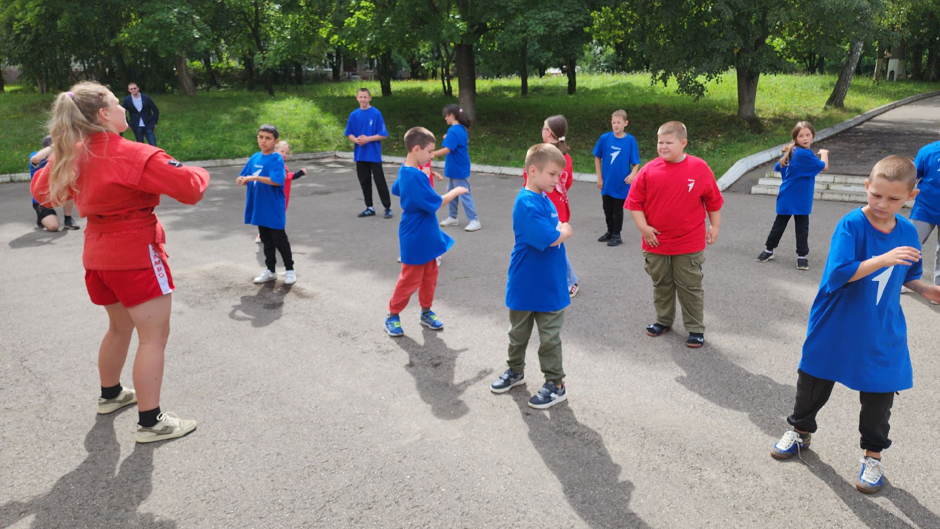 кашира, день физкультурника, тренировка с чемпионом, движение первых, спорт,