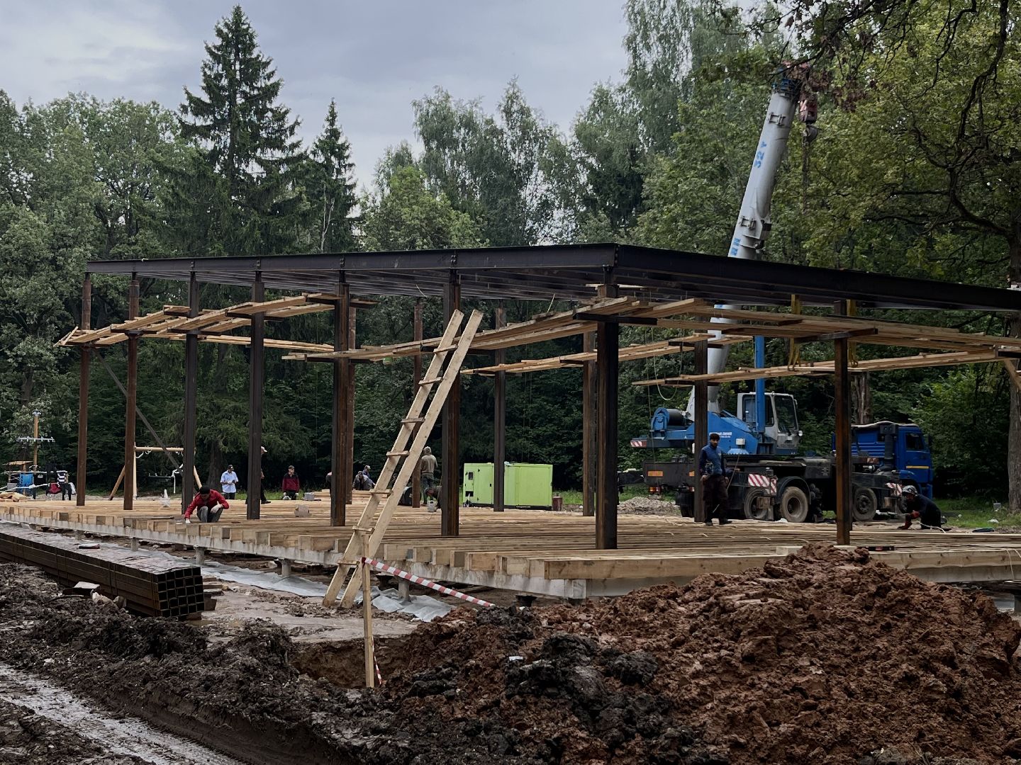 наро-фоминский городской округ, апрелевка, лесопарк дубки, благоустройство 2024, парки в лесу,