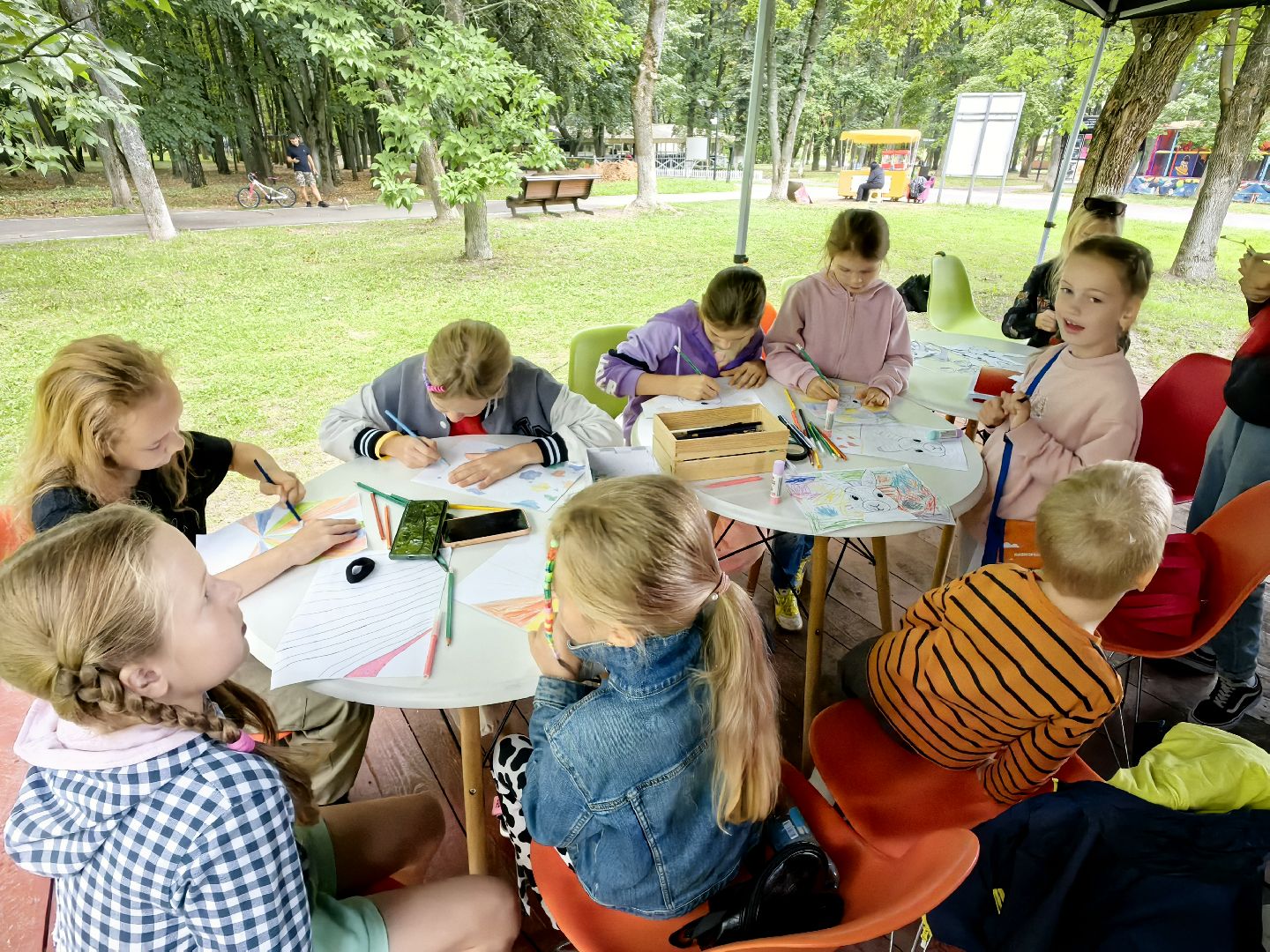 мастер класс, парк, юные жители, щёлково,