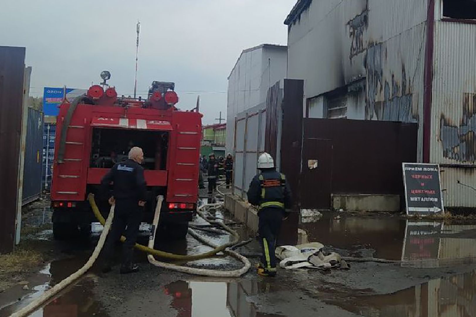 Нахабино, пожар, ЧП, Склад, Возгорание