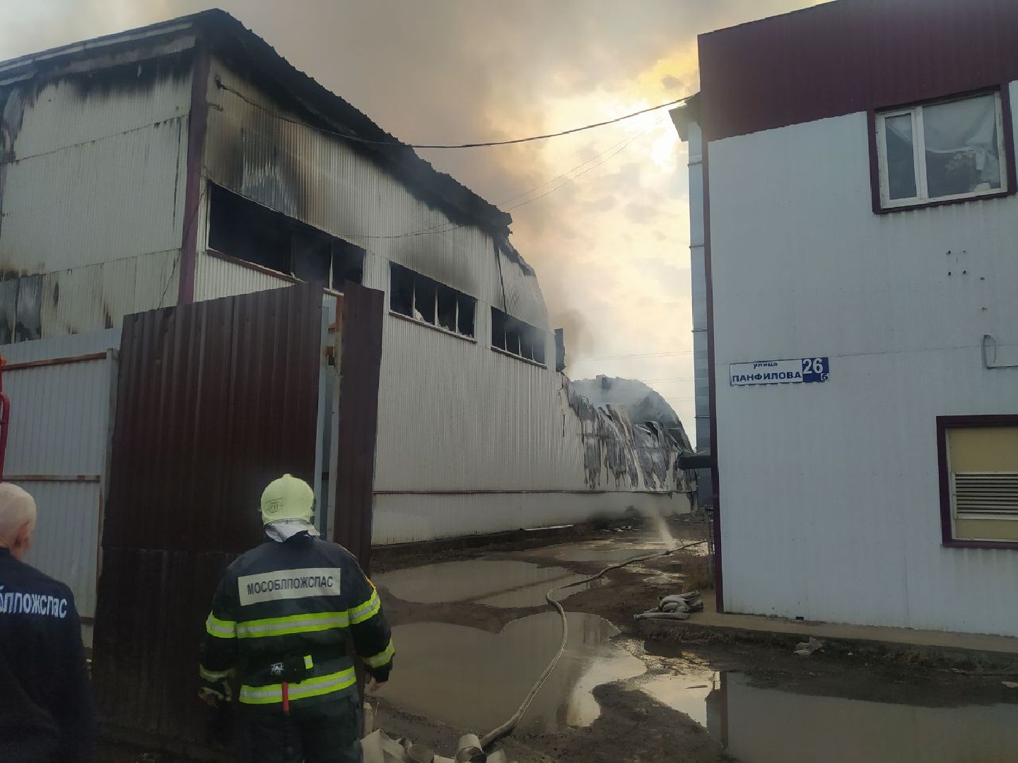 Нахабино, пожар, ЧП, Склад, Возгорание