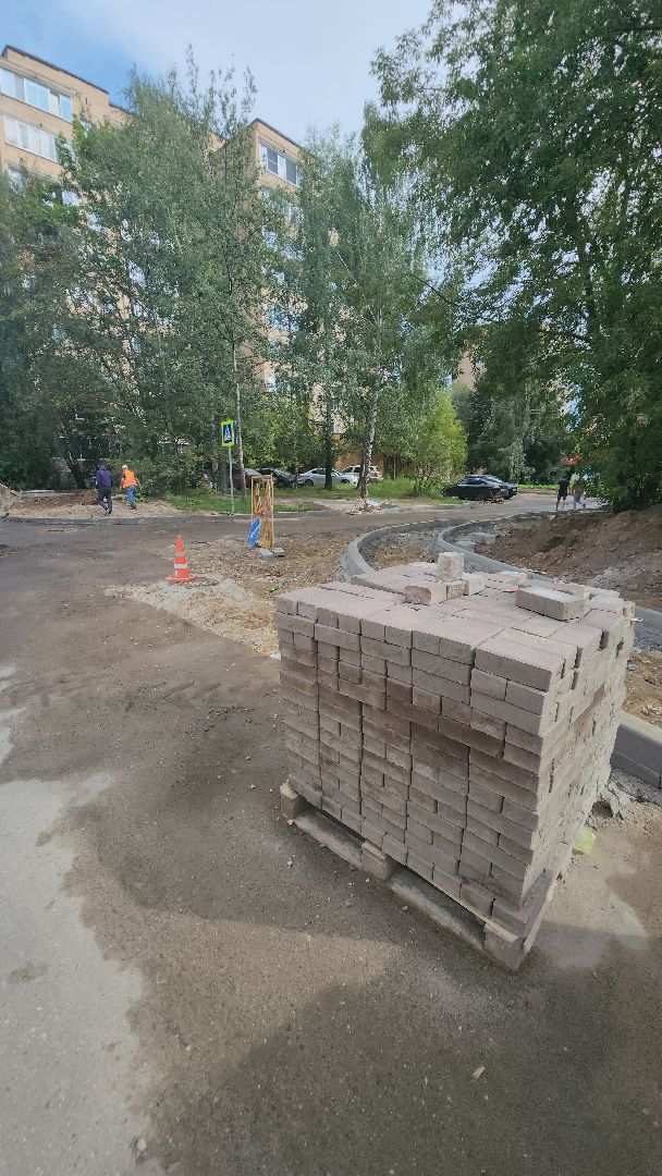 долгопрудный, дорожная подушка, укладка асфальта, ремонт дорог, Улица Молодежная, жк бригантина,