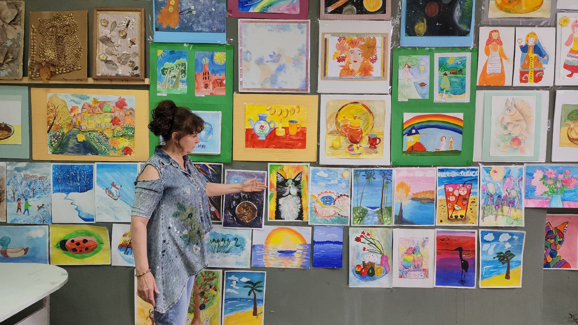 художественная выставка, живопись, художник-педагог, море, картины маслом, детское творчество, пейзаж,