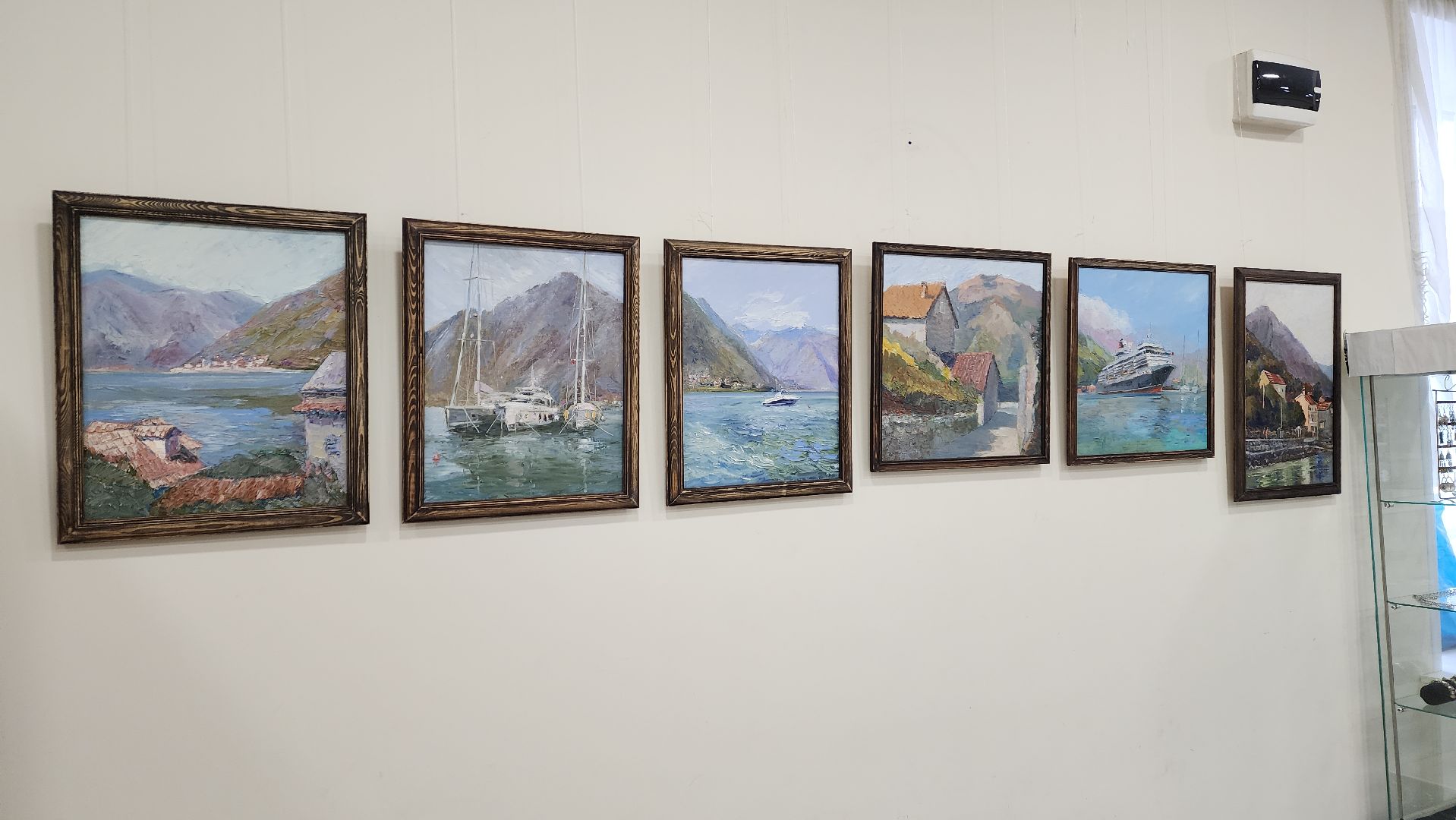 художественная выставка, живопись, художник-педагог, море, картины маслом, детское творчество, пейзаж,