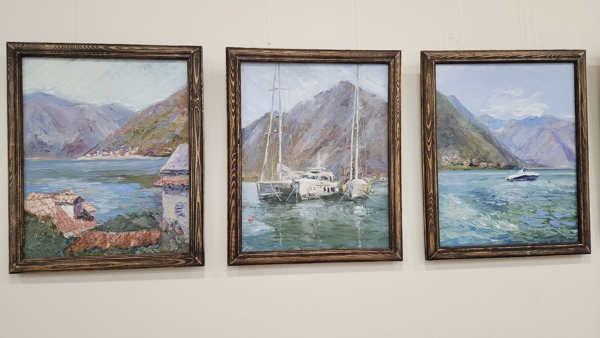 художественная выставка, живопись, художник-педагог, море, картины маслом, детское творчество, пейзаж,