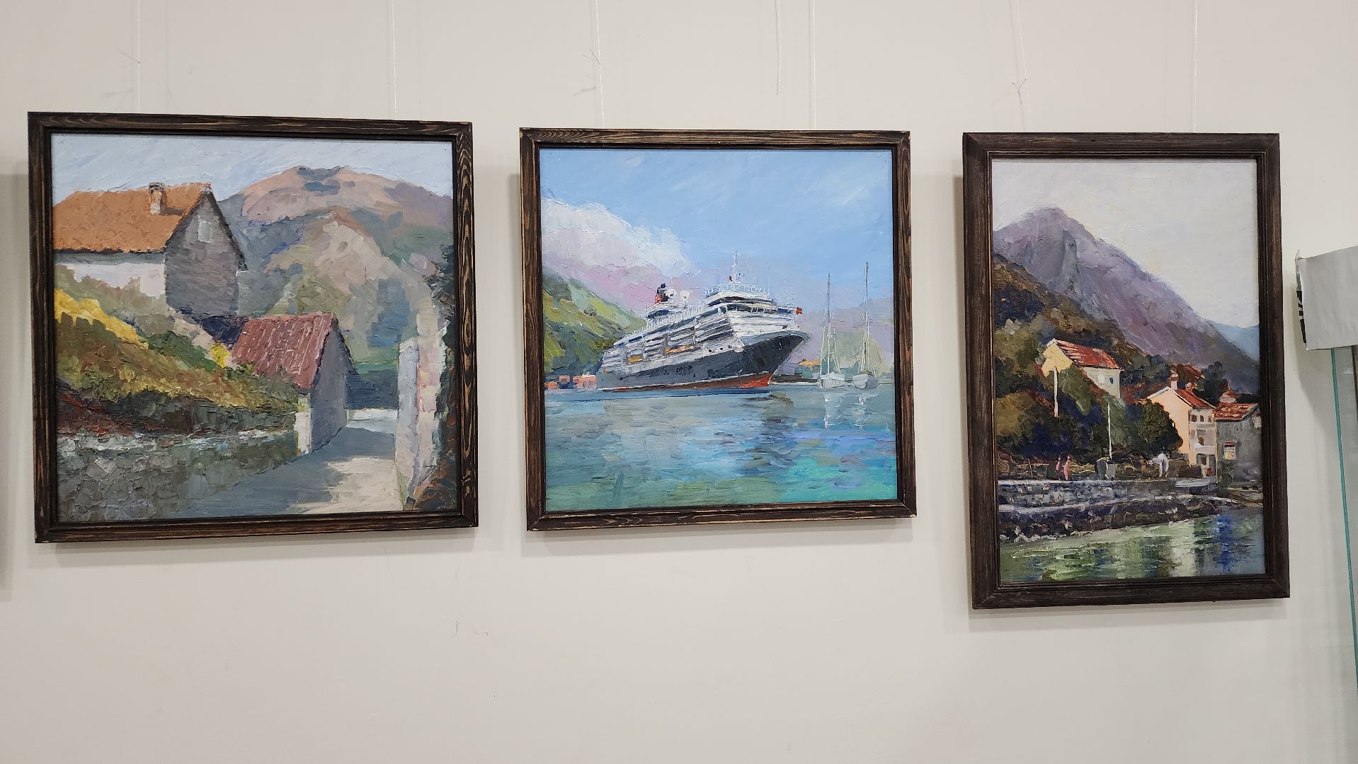 художественная выставка, живопись, художник-педагог, море, картины маслом, детское творчество, пейзаж,