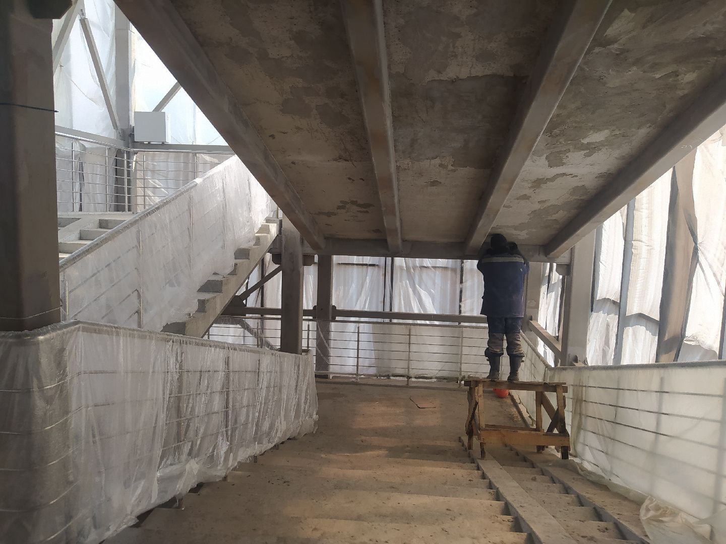 Дедовск, переход, надземный переход, благоустройство.