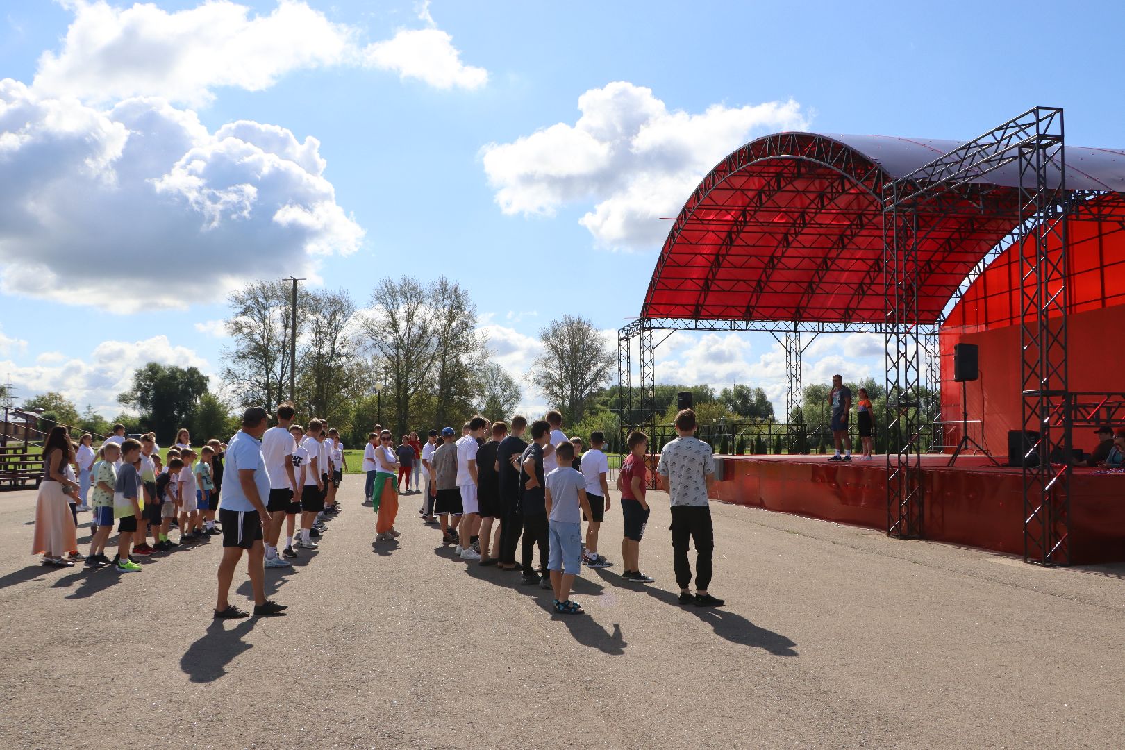 День физкультурника, парк Серебряный, Серебряные Пруды, зарядка,