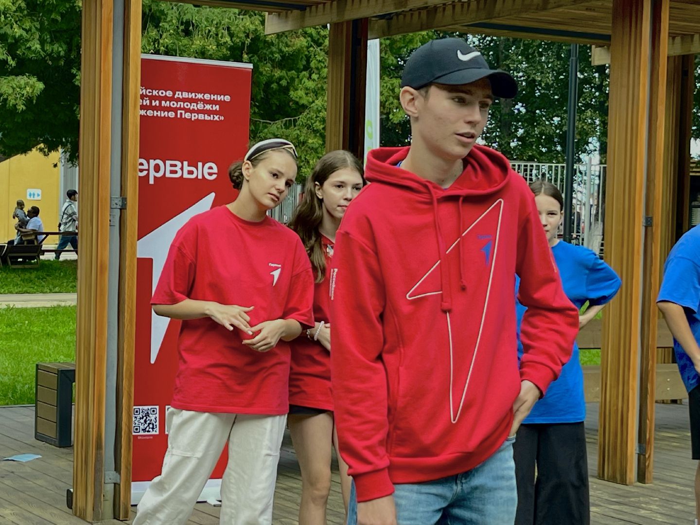 зарядка со стражем порядка, полицейские, движение первых наро-фоминск, центральный парк наро-фоминска,