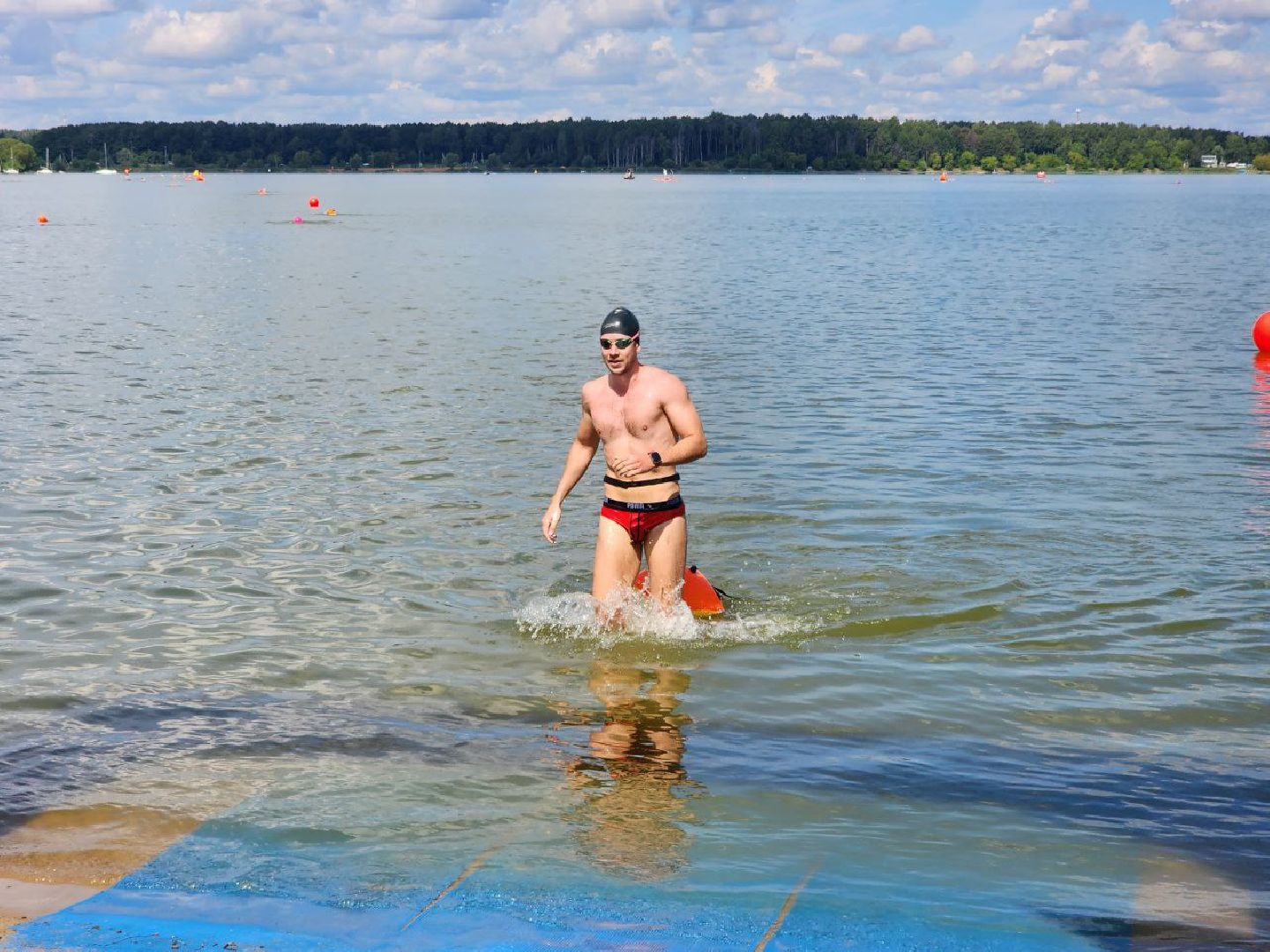 Солнечногорск, Заплыв, Озеро Сенеж, Соревнования, Награждение,