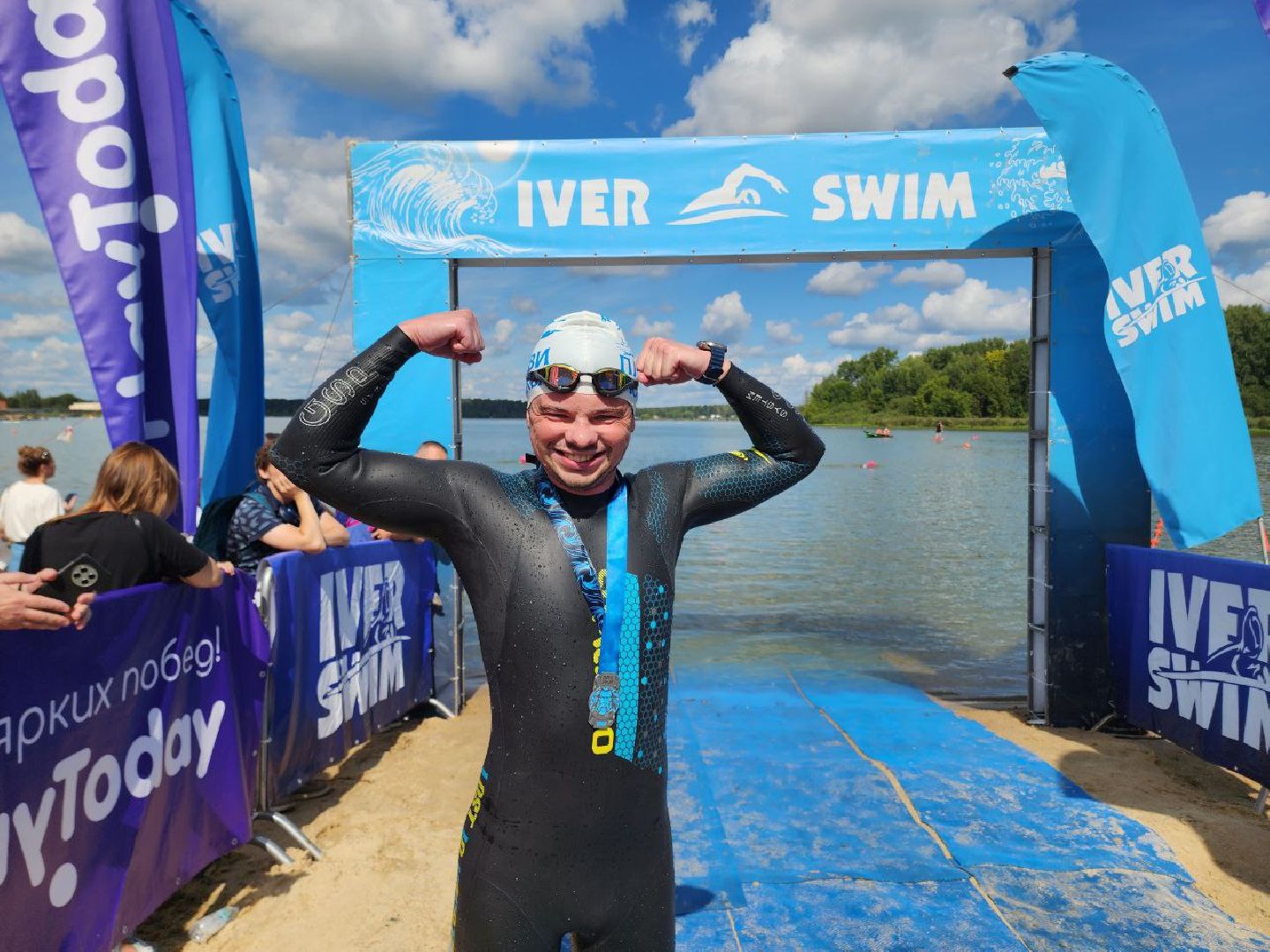 Солнечногорск, Заплыв, Озеро Сенеж, Соревнования, Награждение,