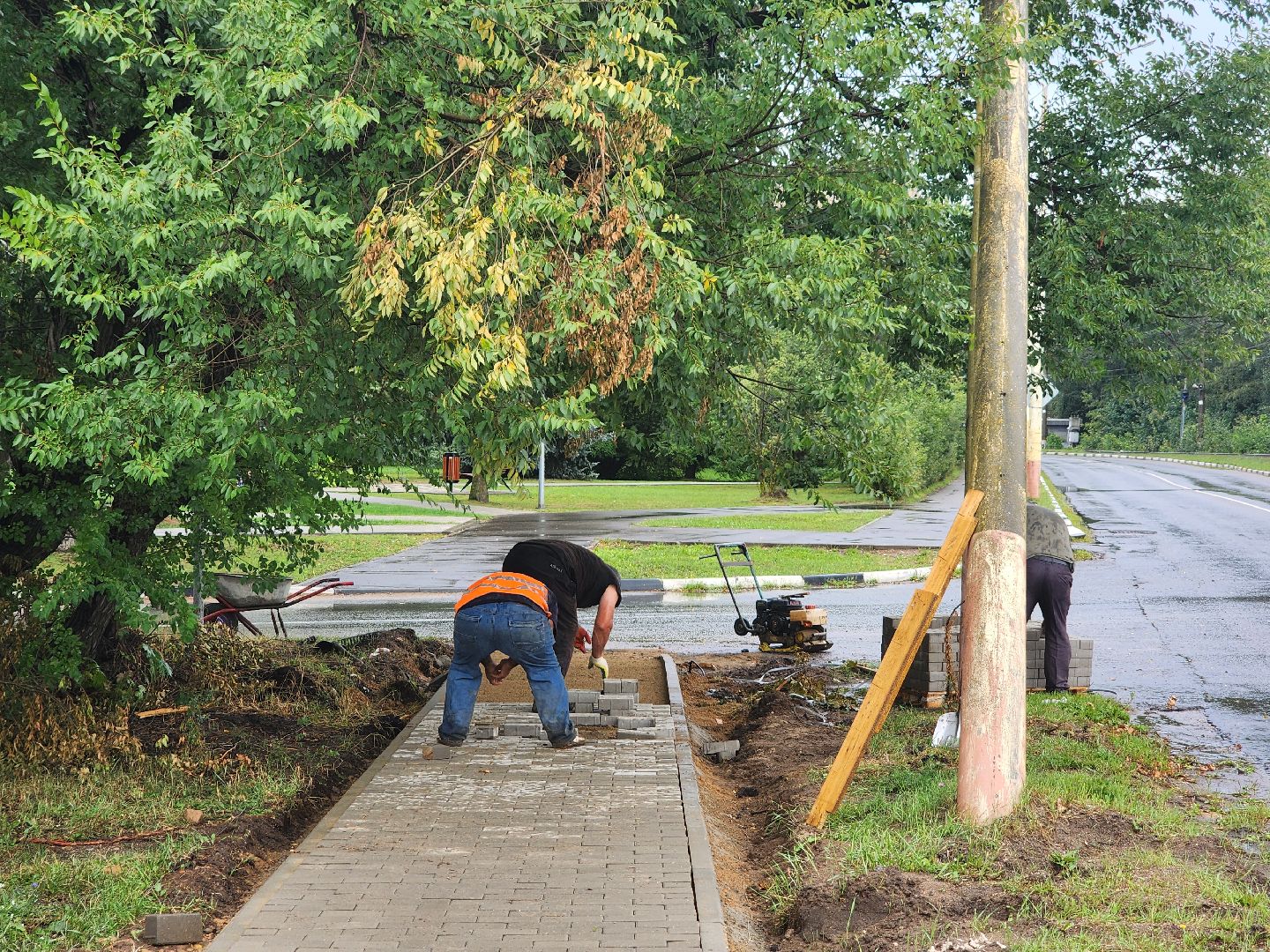 Дубна, Благоустройство, Пешеходная зона, Дорожные работы,