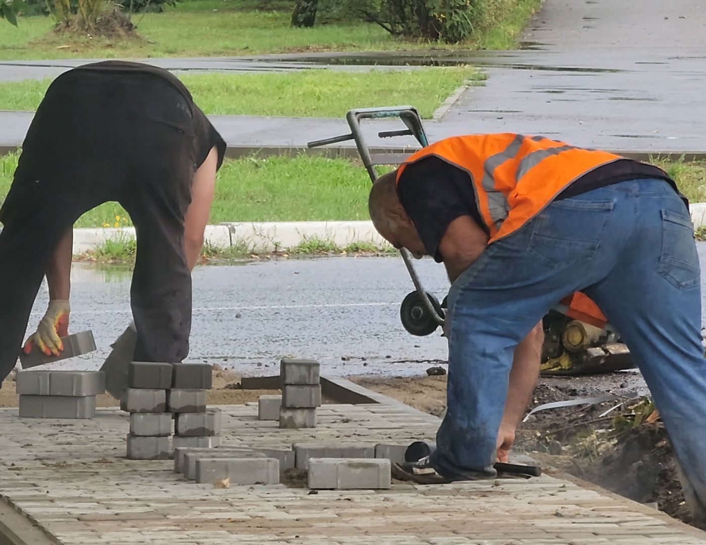 Дубна, Благоустройство, Пешеходная зона, Дорожные работы,