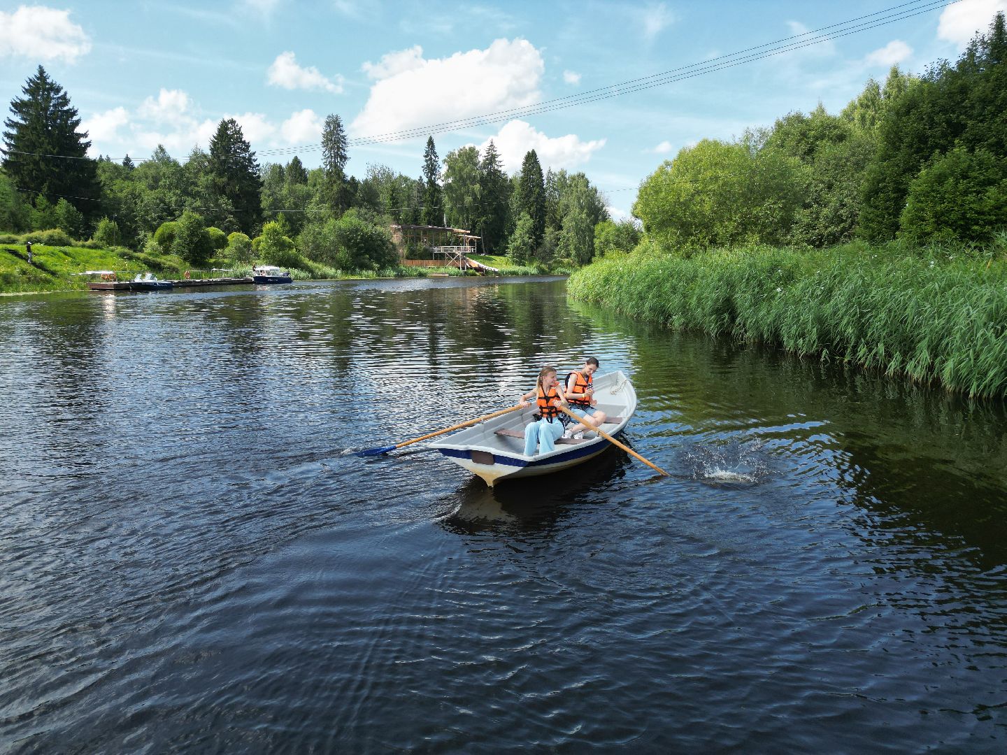 видео с коптера, талдом, усадьба,