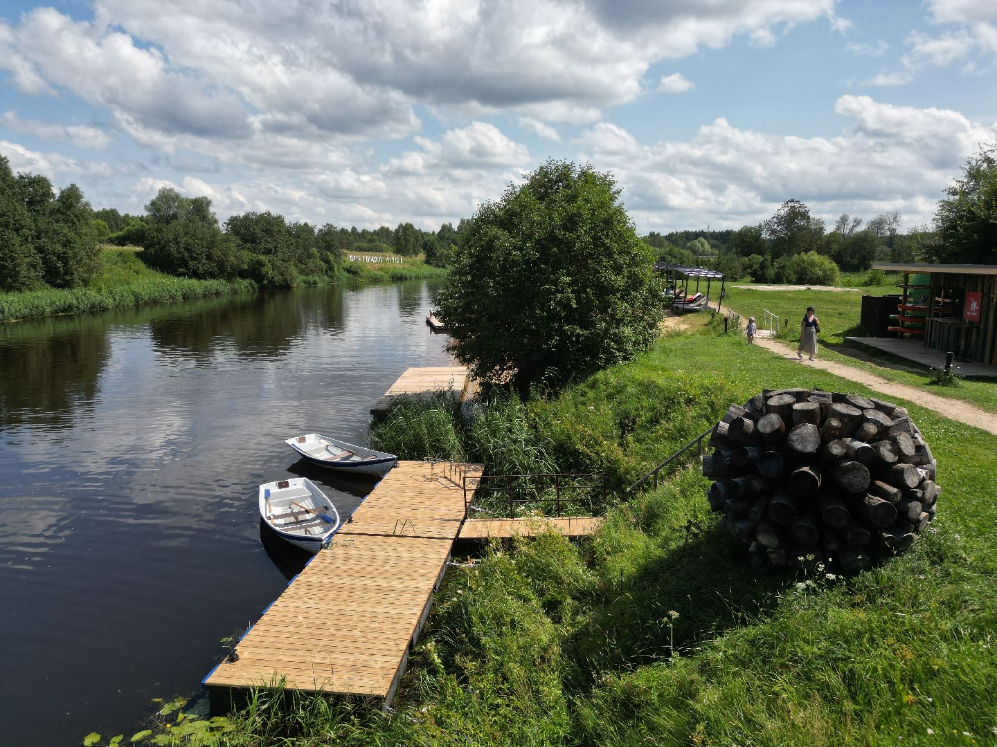 видео с коптера, талдом, усадьба,