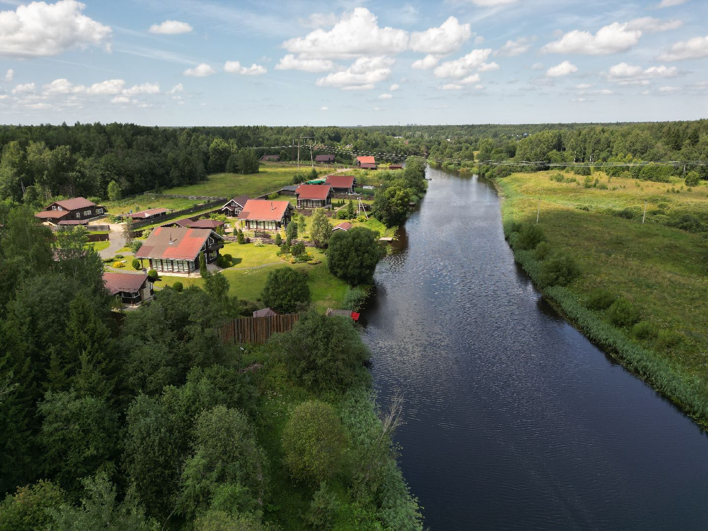 видео с коптера, талдом, усадьба,