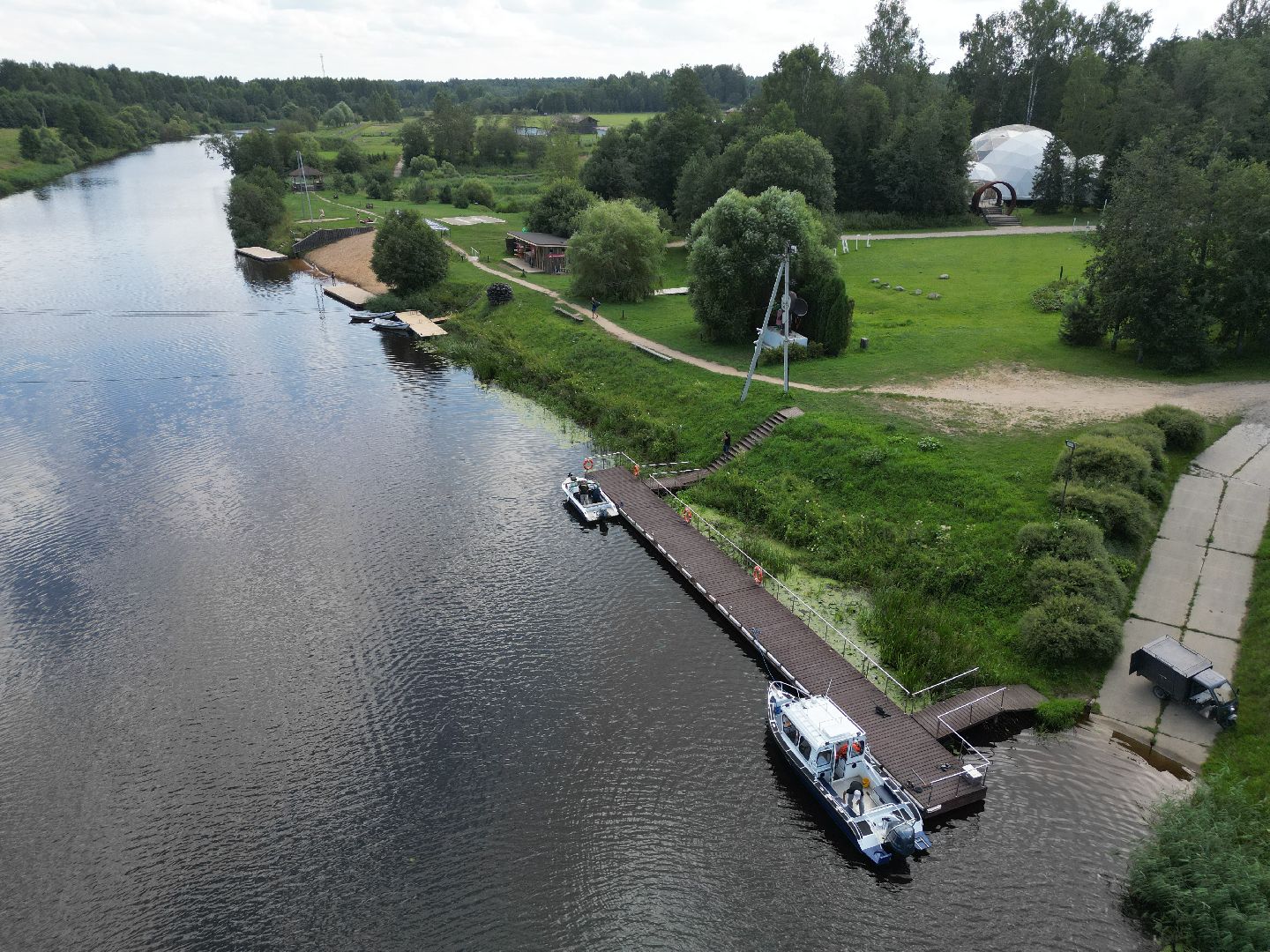 видео с коптера, талдом, усадьба,