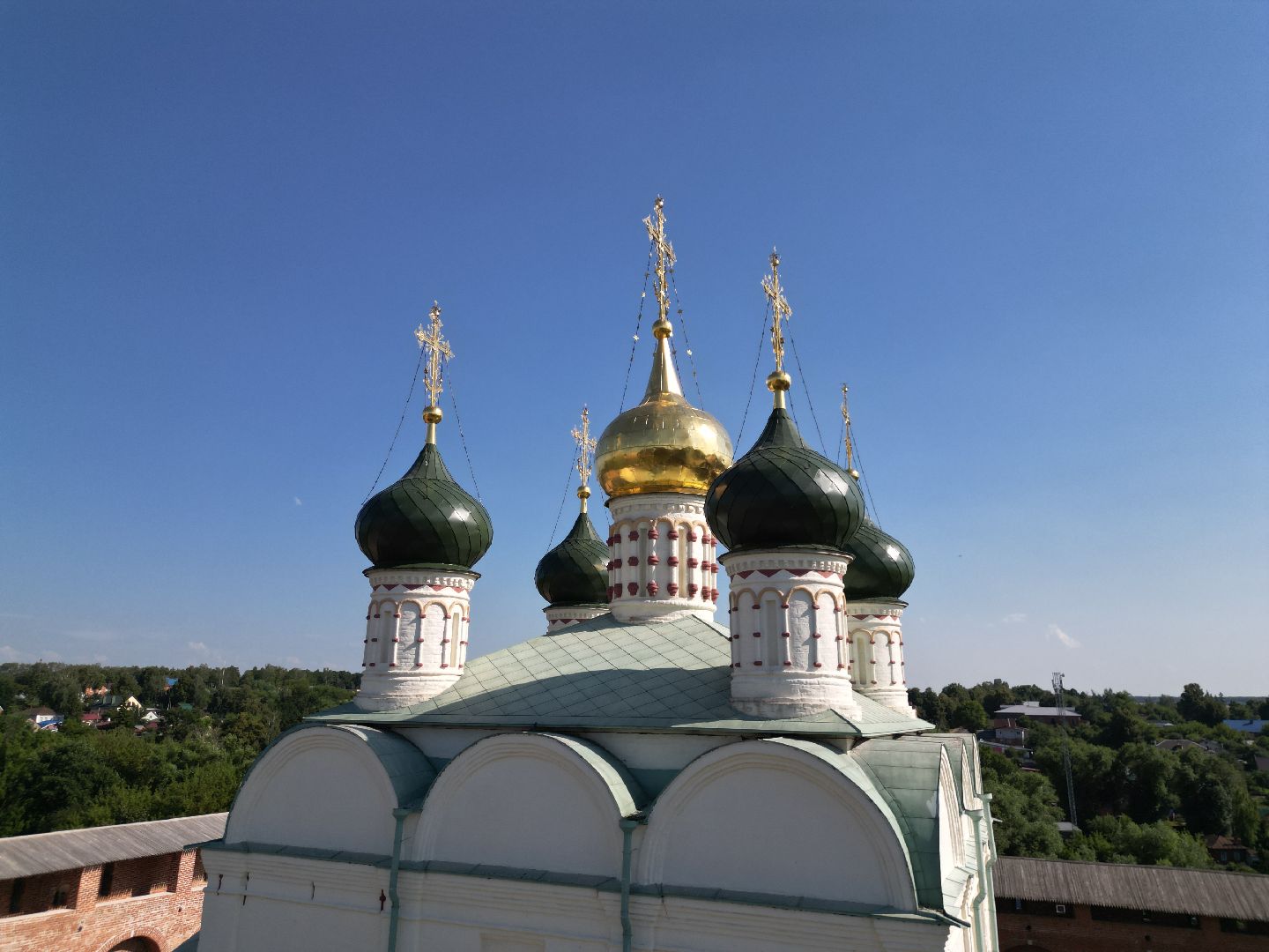 видео с коптера, зарайск, кремль,