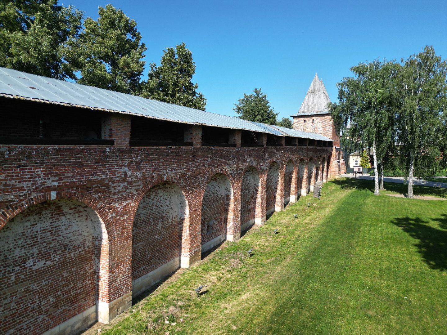 видео с коптера, зарайск, кремль,