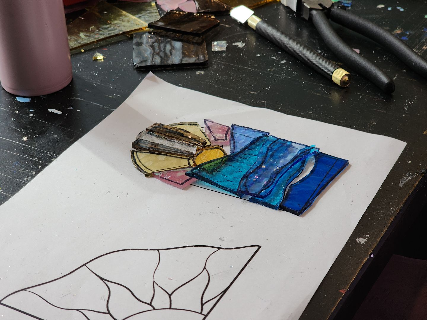 Черноголовка, мастер класс, Витражные стекла, Общество,