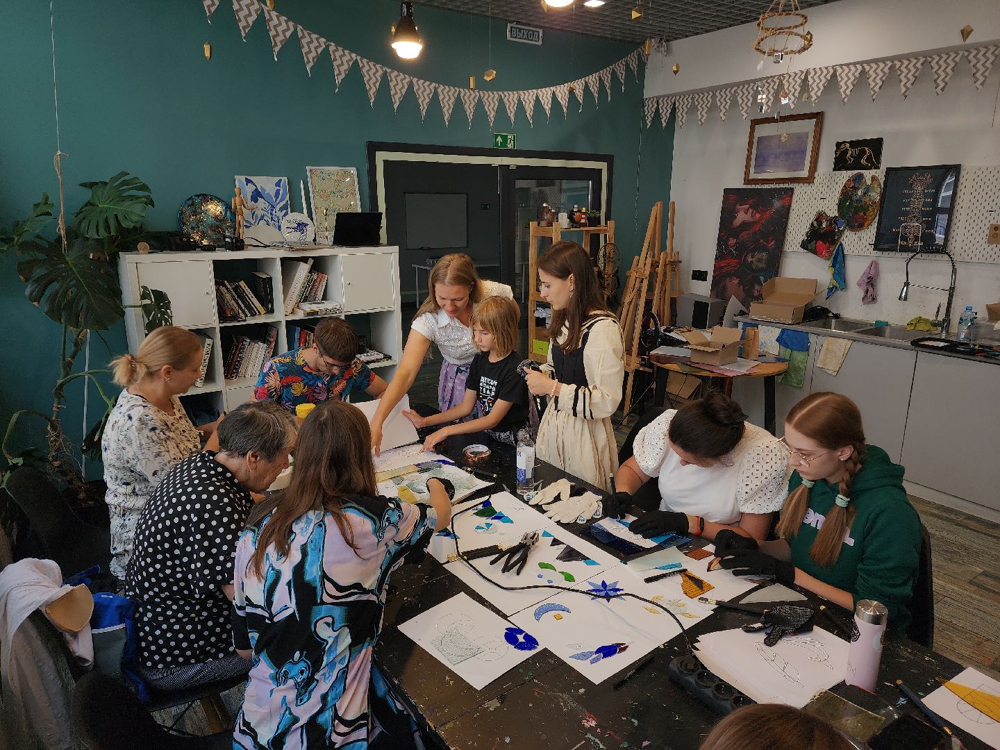 Черноголовка, мастер класс, Витражные стекла, Общество,