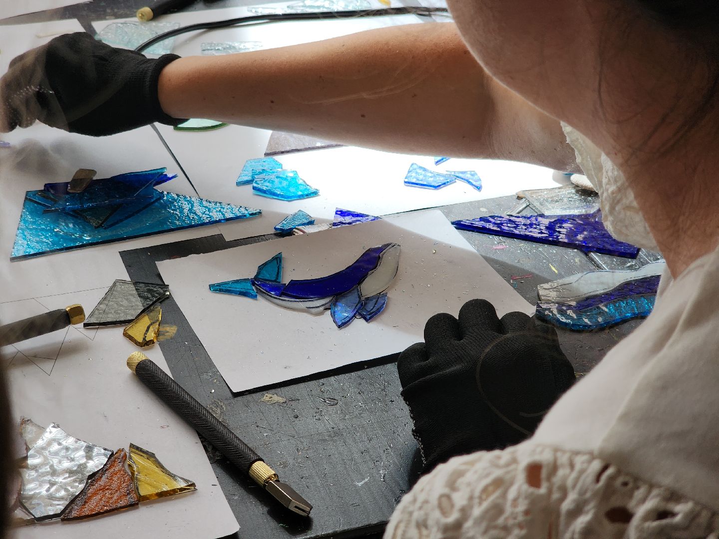 Черноголовка, мастер класс, Витражные стекла, Общество,