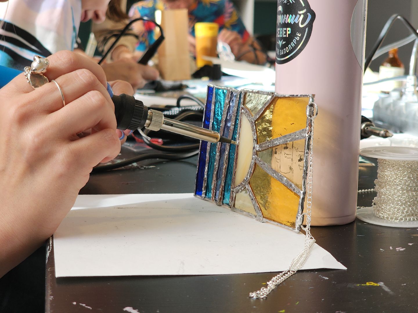 Черноголовка, мастер класс, Витражные стекла, Общество,