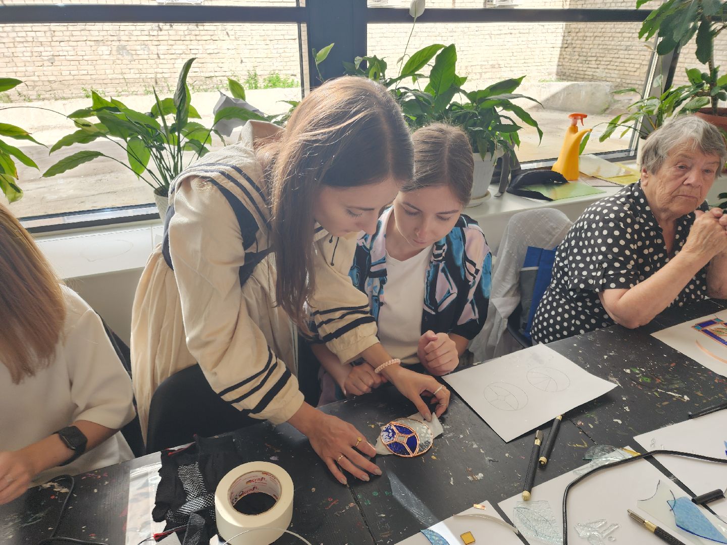 Черноголовка, мастер класс, Витражные стекла, Общество,