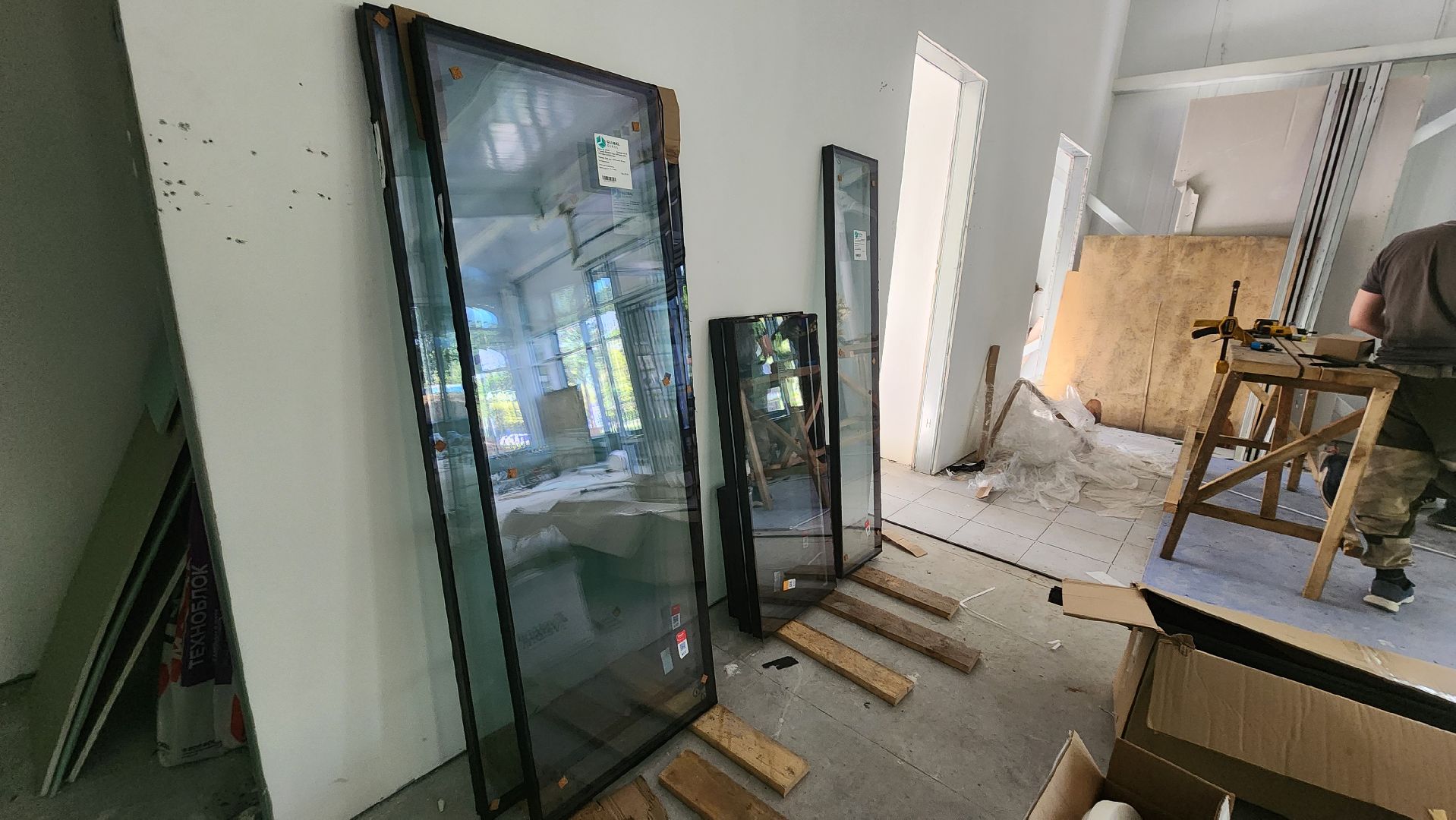 павильон для проведения мастер-классов, Парк Киово, Лобня, Строительство,