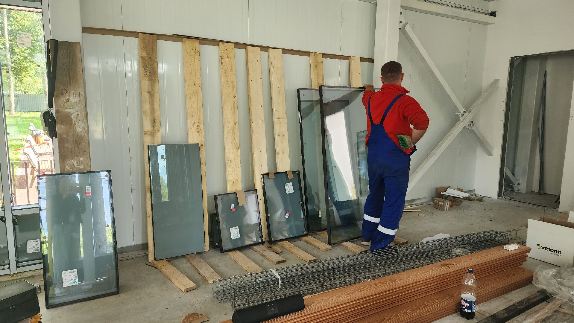 павильон для проведения мастер-классов, Парк Киово, Лобня, Строительство,