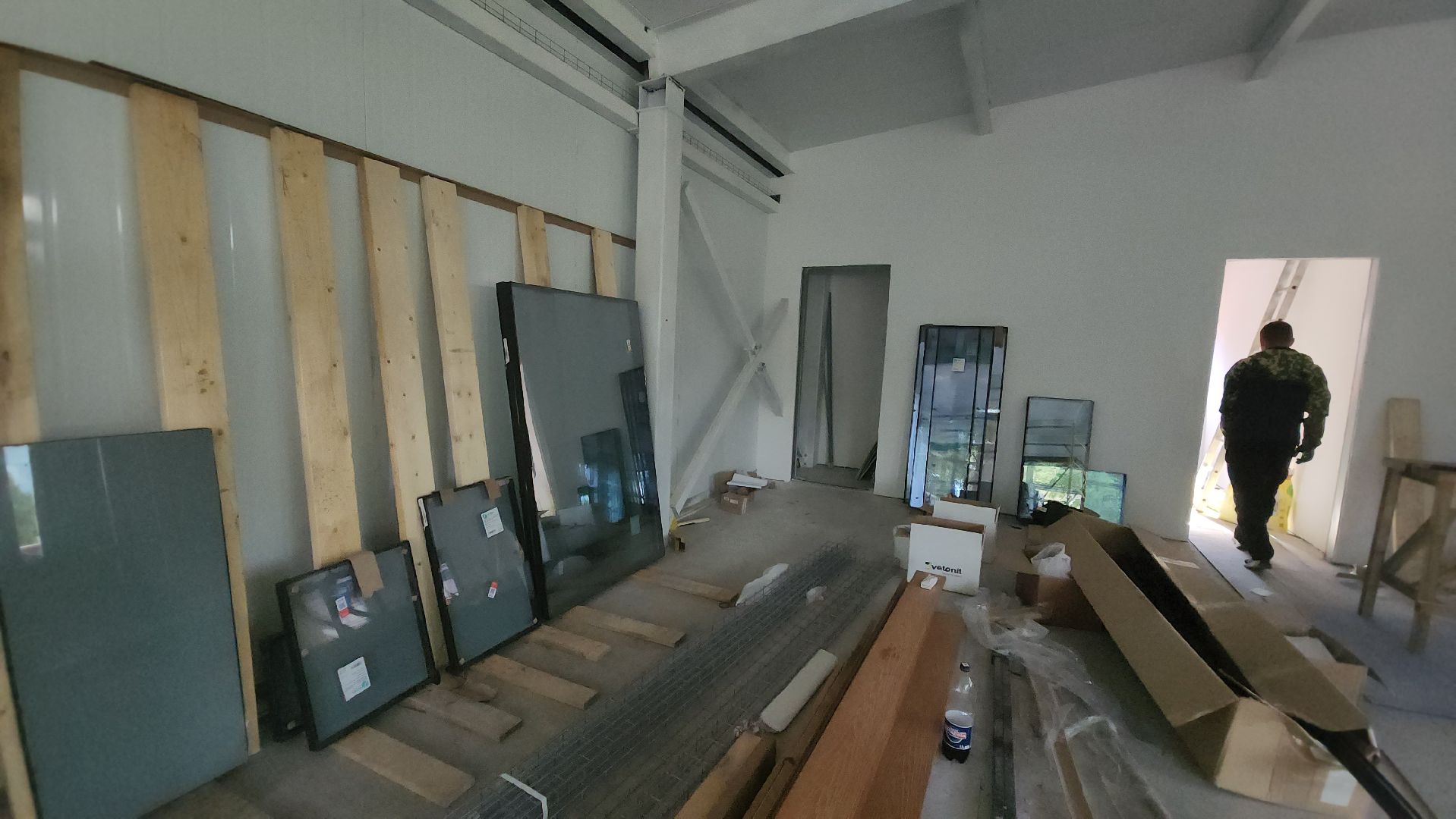 павильон для проведения мастер-классов, Парк Киово, Лобня, Строительство,