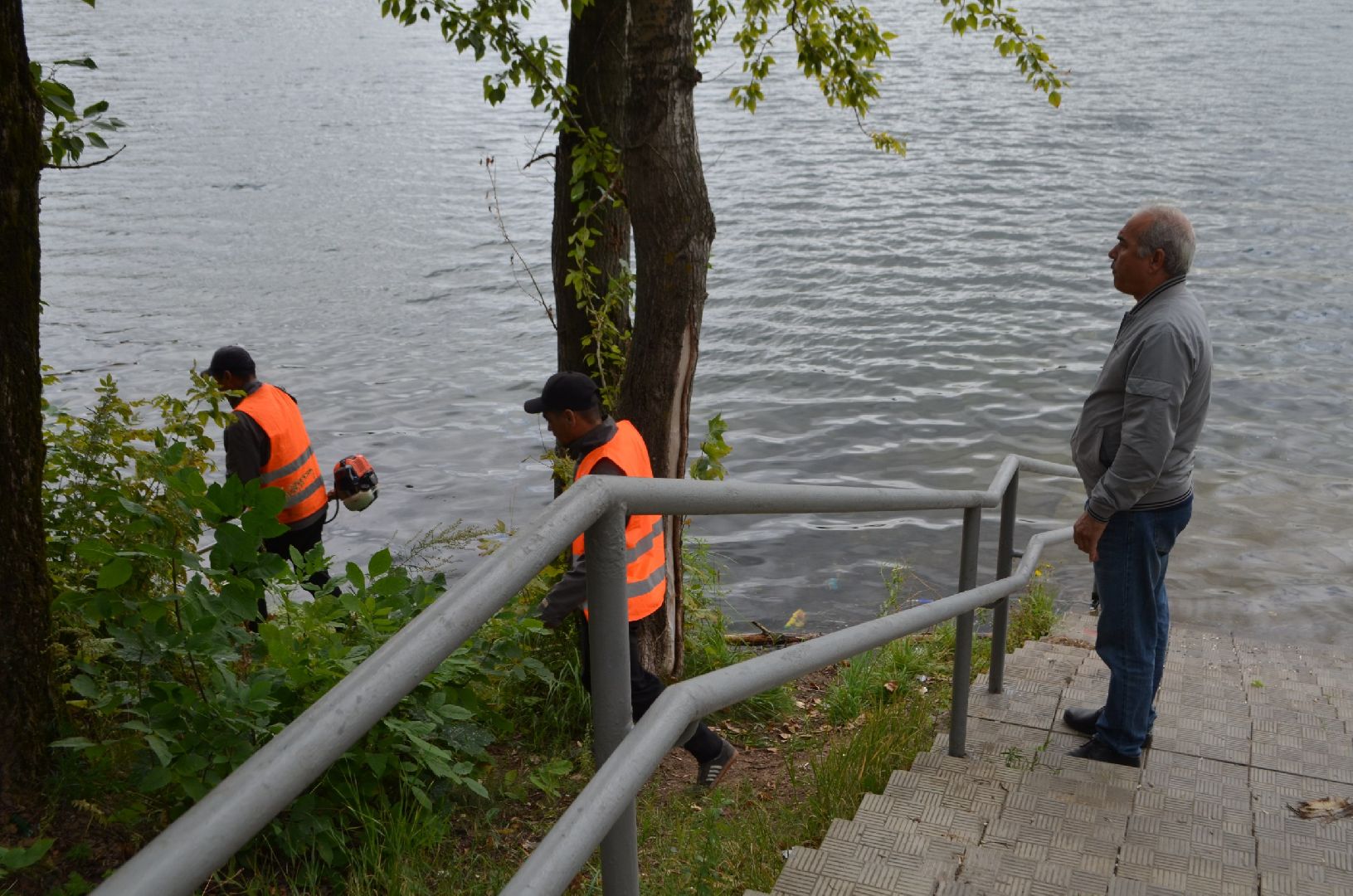 Люберцы, Большой Красковский карьер, расчистка акватории,