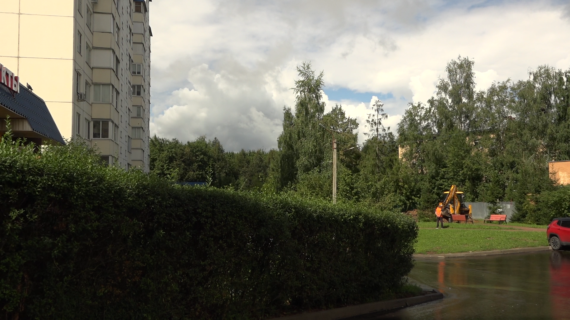 благоустройство территории, комплексное благоустройство двора, власиха благоустройство территории, новая детская площадка, игровой комплекс Власиха,