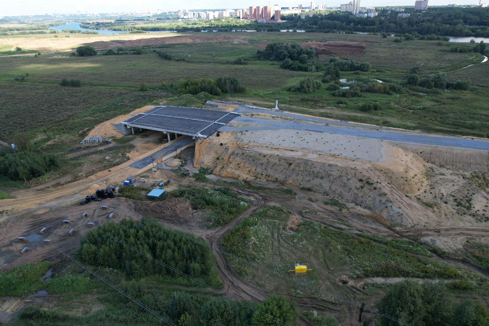 видео с коптера, юла, трасса, дороги, строительство, ленинский,