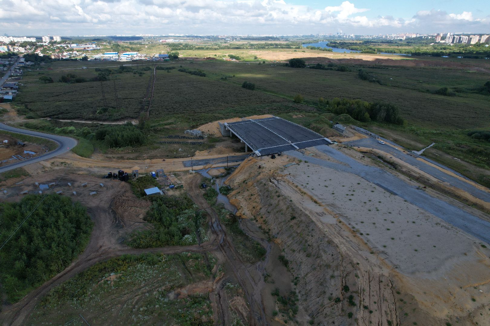 видео с коптера, юла, трасса, дороги, строительство, ленинский,