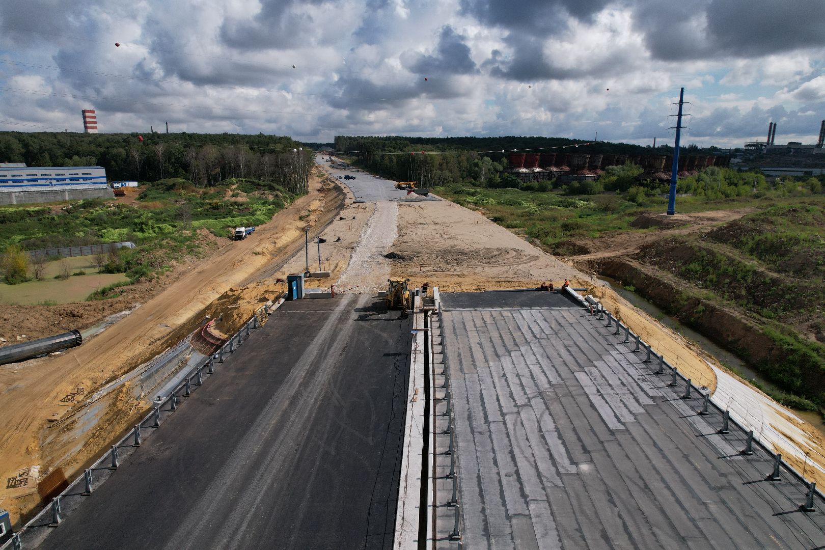 видео с коптера, юла, трасса, дороги, строительство, ленинский,