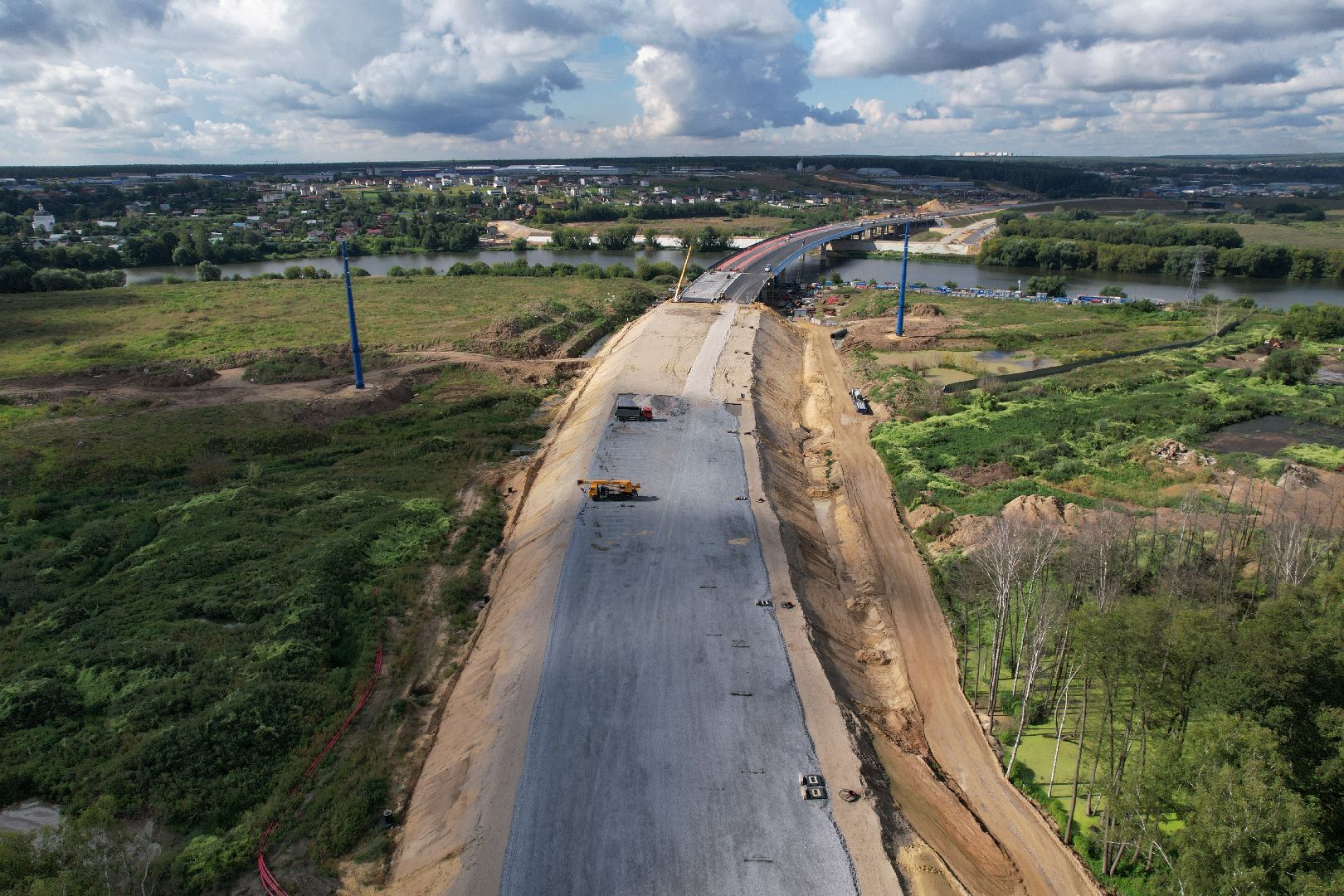 видео с коптера, юла, трасса, дороги, строительство, ленинский,