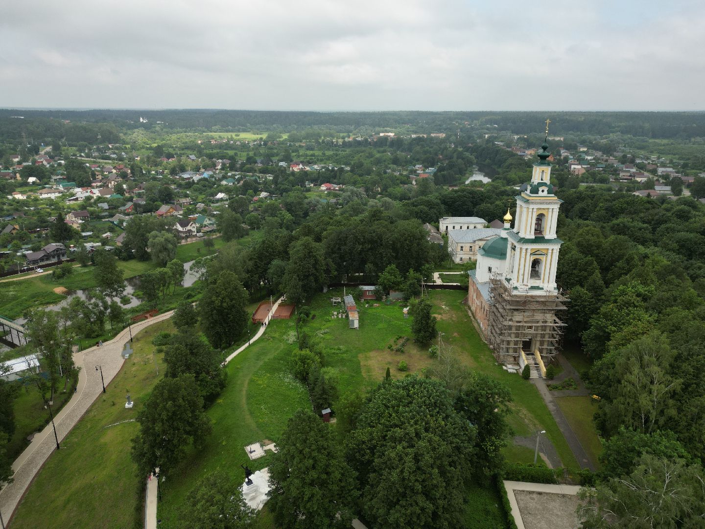видео с коптера, верея, благоустройство, города,