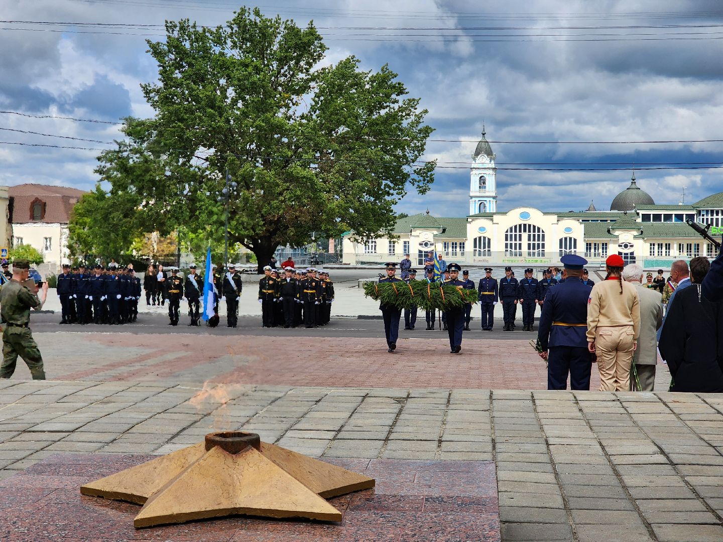 ногинск, митинг, жители, общество, день военно-воздушных сил, память, вечный огонь, ветеран,
