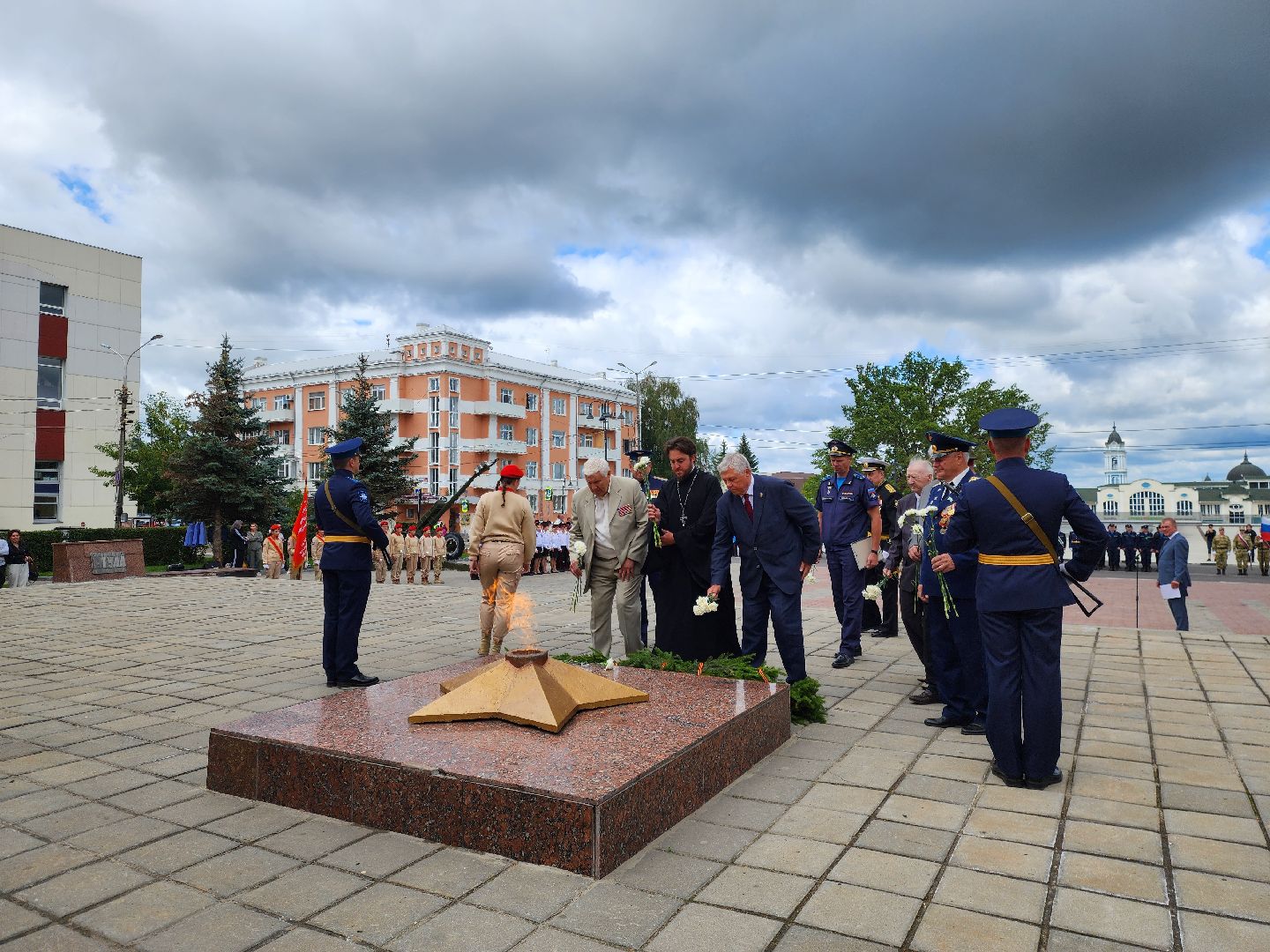 ногинск, митинг, жители, общество, день военно-воздушных сил, память, вечный огонь, ветеран,
