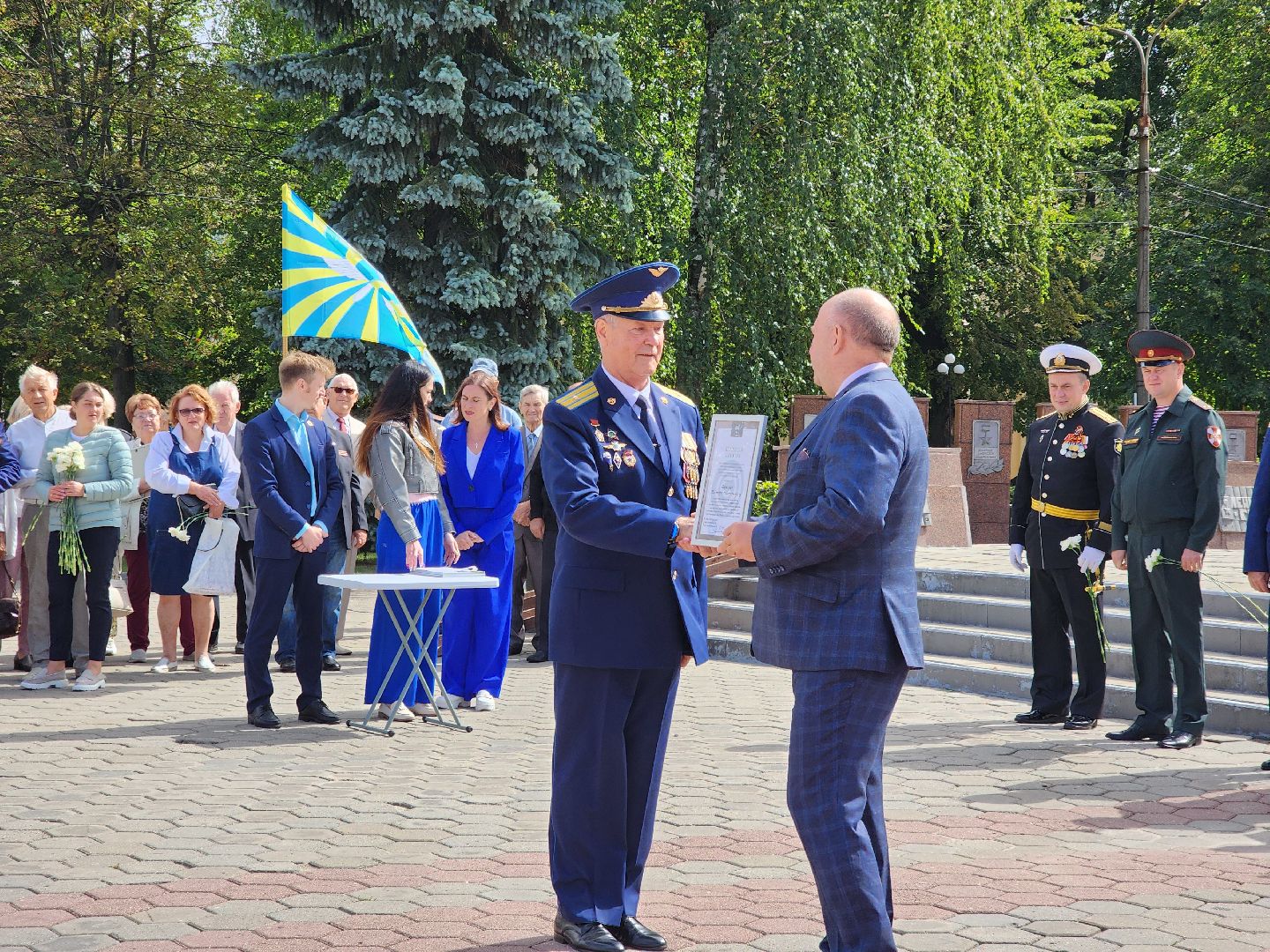 ногинск, митинг, жители, общество, день военно-воздушных сил, память, вечный огонь, ветеран,
